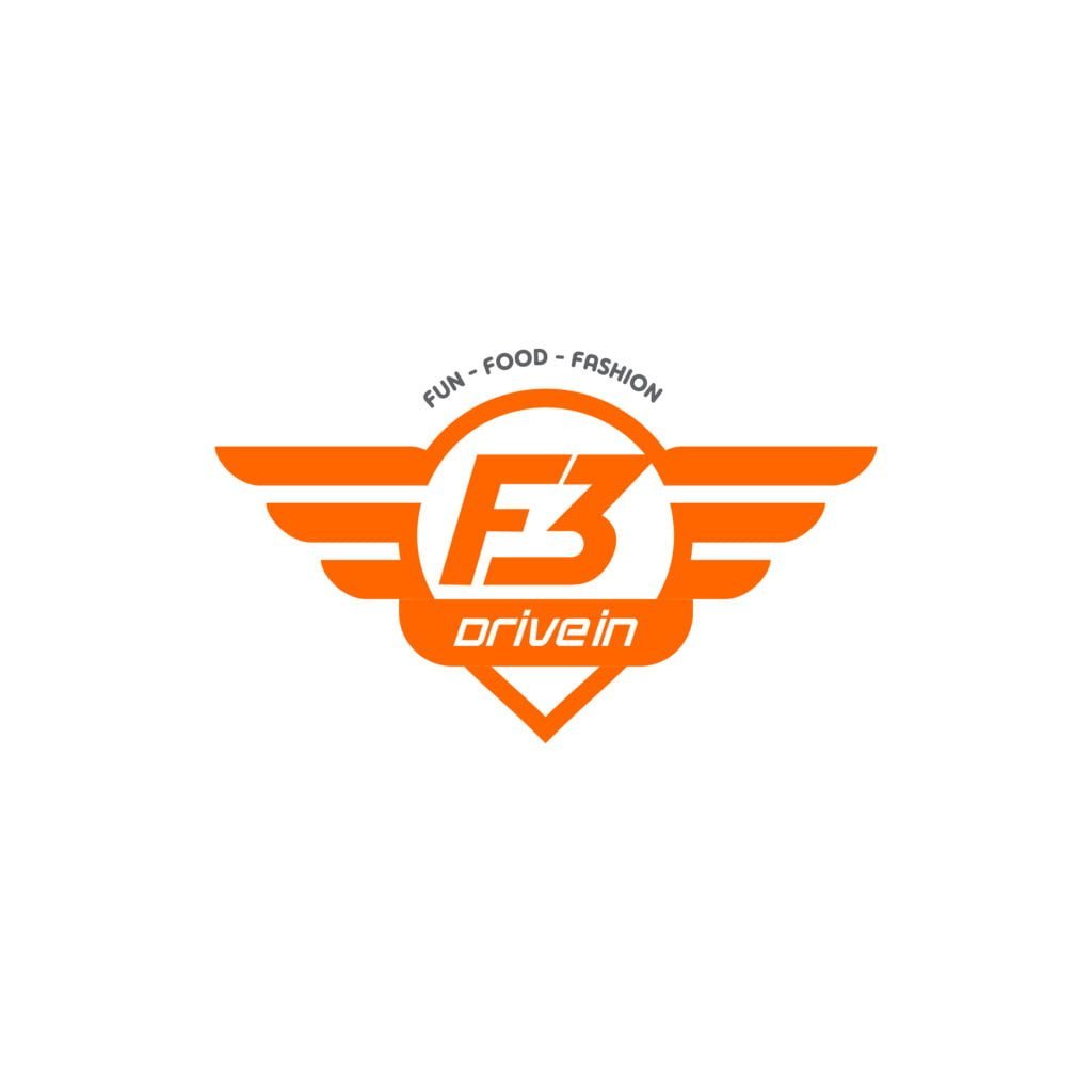Retro and eye-catching drive-in restaurant logo designs featuring cars, diners, or milkshakes.